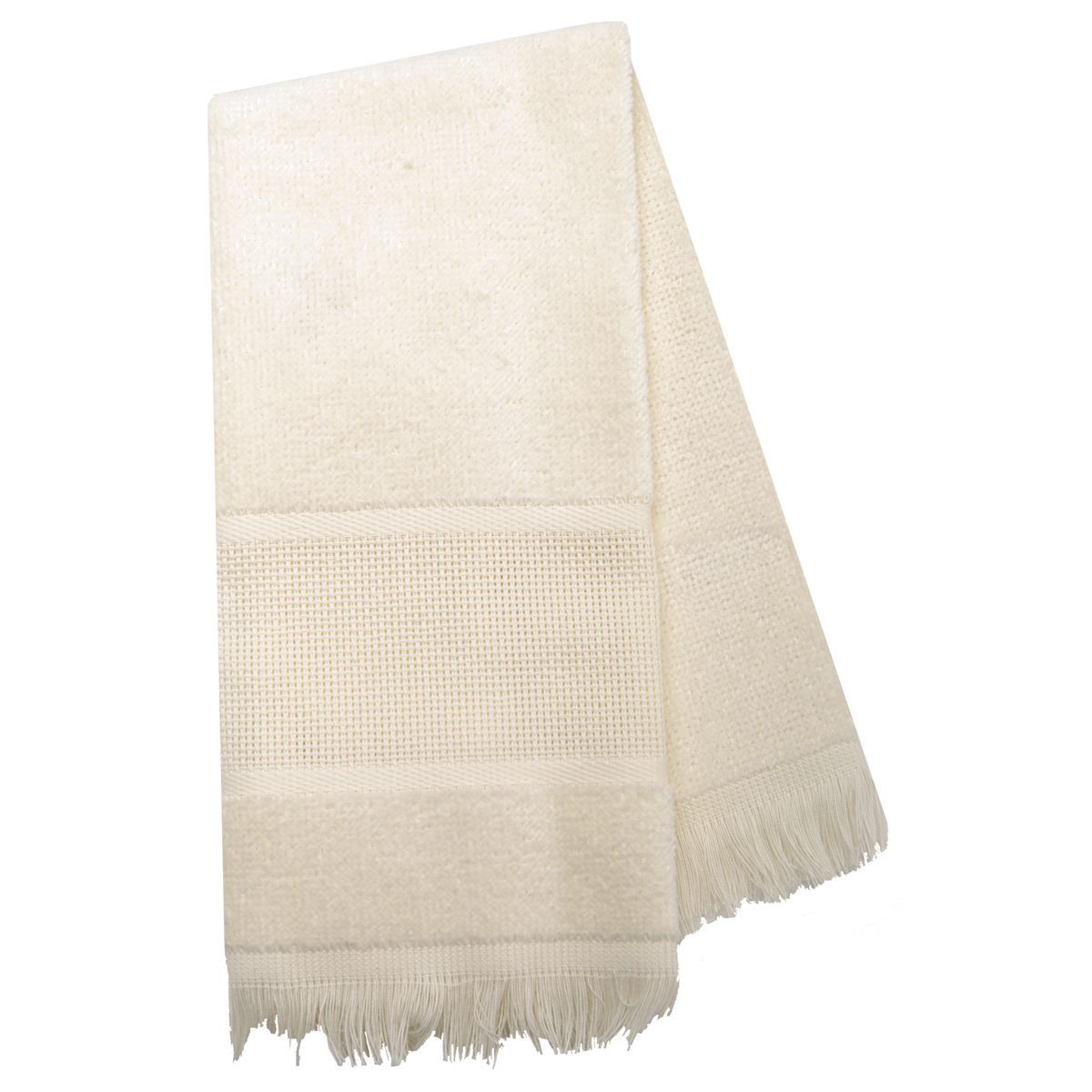 Towel 14 Count Maxton Velour Guest Ecru from Charles Craft
